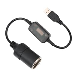 5V To 12V Car Cigarette Lighter Socket USB Converter Power Adapter Controller Plug Connector Automotive Accessories Interior