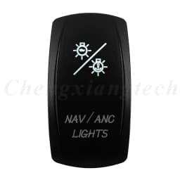 Marine 12V 24V White Led On Off Rocker Switch 5Pin SPST Momentary Switch DPDT ON OFF ON 3-Way for Car Boat Carling 4X4 Narva