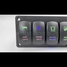Marine 12V 24V White Led On Off Rocker Switch 5Pin SPST Momentary Switch DPDT ON OFF ON 3-Way for Car Boat Carling 4X4 Narva