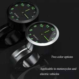 Universal 7/8 Waterproof Chrome Motorcycle Bike Handlebar Mount Quartz Clock Watch Aluminum Luminous Clock Moto Accessories