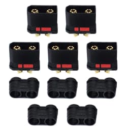QS8 QS8-S Heavy Duty Battery Connector Anti-Spark Gold Connector Large Power Plug for RC Plant Protection Drone Car Model