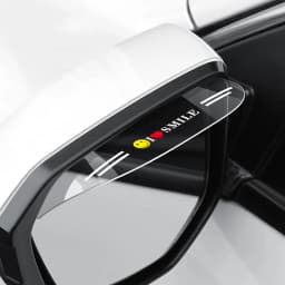 2Pcs Car Rearview Mirror Rain Cover Carbon Fiber Side Mirror Protector Waterproof Shield Rain Eyebrow Universal Auto Accessories