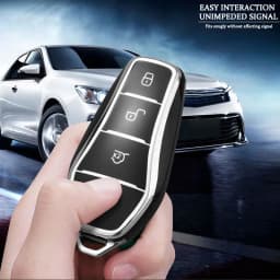 Fashion New Soft TPU Car Key Case Protect Cover 4 Button For BYD Qin Plusdmi Atto 3 Han EV Dolphin Durable Car Accessories