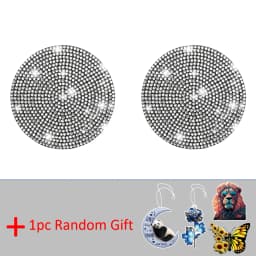 2pcs Imitation Diamond Fashion Car Cup Cushion Bling Car Cup Holder Coaster Anti-slip Popular and fashionable coasters