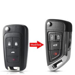 KEYYOU For Chevrolet Cruze Epica Lova Camaro Vauxhall Insignia Astra For Buick Modified 2/3/4/5 Button Remote Key Shell Case