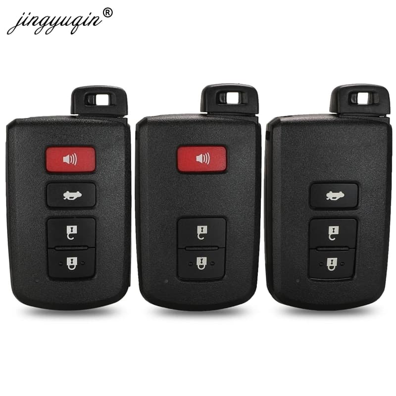 Jinyuqin 2/3/4 Buttons Remote Key Shell Case for Toyota Avalon Camry RAV4 Corolla Highlander Smart Car Key Housing Fob