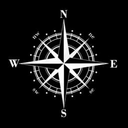 15cm Compass Sticker for Car Stickers Cover Scratches Sunscreen and Waterproof Products Decals Stylish, Personality, Cute, PVC