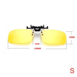Unisex Grey Lenses Polarized Sunglasses Clip on Flip Up Men Women UV 380 Driving Fishing Night Vision Glasses Clips Anti Glare