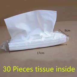 4 Pack Car Tissue With 30 Sheets Tissue In Side Per Pack For Car Tissue Box Paper Refill For Vehicle Home Bathroom Usage