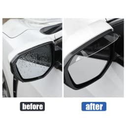 BLALION 2PCS Car Rearview Mirror Rain Eyebrow Rain Shield Universal Rearview Snow Sun Visor Rain Cover Safe Driving Accessories