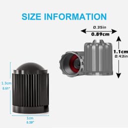 TPMS Tire Valve Caps with Rubber Seal Plastic Valve Dust Caps Covers for Car, Motorbike, Trucks, Bike, Bicycle Tyre Accessories