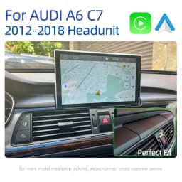 Android 14 Carplay Car Multimedia Player For Audi A6 C7 A7 2012~2018 Touch Screen 4G Music Stereo GPS Navi 8+256GB Auto Radio