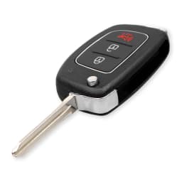 KEYYOU 3 Button Filp Car Remote Key Case For Hyundai HB20 IX35 I45 SANTA FE Accent I40 I20 HY15/HY20/TOY40 Uncut Blade Key shell
