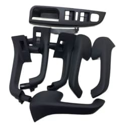 Black Color Interior Door Handle Grab Cover Set For VW Golf 5 GTi MK5 Jetta MK5