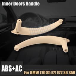Car Front Rear Interior Door Handle Inner Panel Pull Trim Fit For BMW E70 E71 X5 X6 2007-2014 LHD