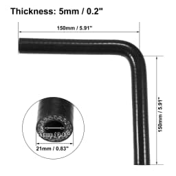 UXCELL 90 Degree 9.5/11/13/16/19/22/25/28/32/35/40/45/48/54MM Elbow Silicone Hose Coupler Intercooler Tube 150*150MM Black