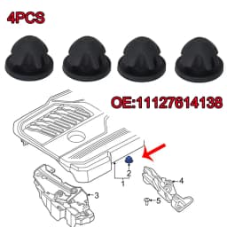 4x Engine Cover Trim Rubber Mount Grommet Bush Bump Stop 11127614138 For BMW 1 Series E88 E82 F20 LCI X4 For MINI F56 F55