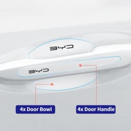 8pcs Car Door Bowl Handle Anti-collision Stickers for BYD Atto 3 EV Yuan Plus Song Plus Dmi Dolphin Seal Tang Han Qin F3 E6 Act