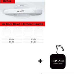 8pcs Car Door Bowl Handle Anti-collision Stickers for BYD Atto 3 EV Yuan Plus Song Plus Dmi Dolphin Seal Tang Han Qin F3 E6 Act