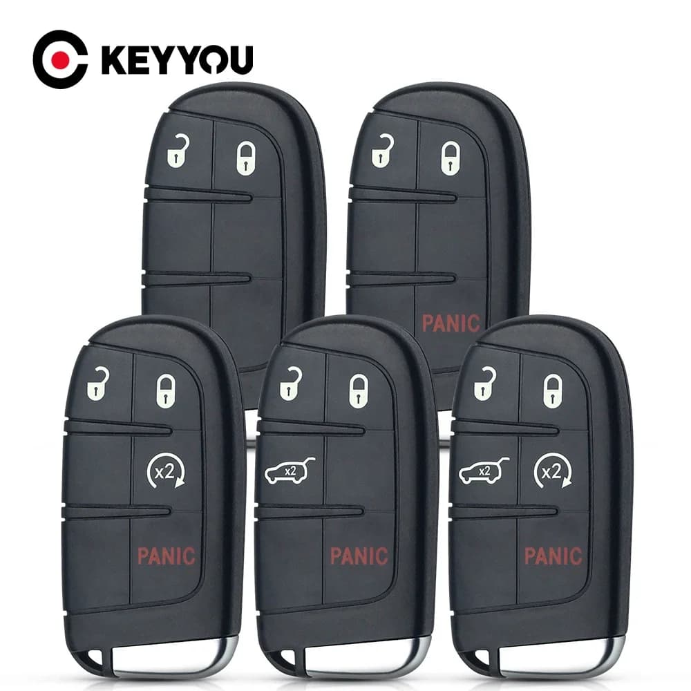 KEYYOU M3N-40821302 Smart Remote Car Smart Key Case Shell For Jeep Chrysler 300C Dodge Charger Journey Challenge Dart Durango