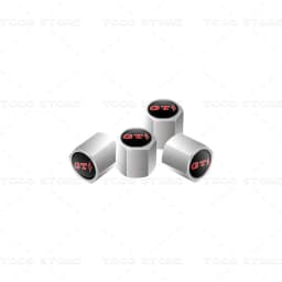 4pcs Car Wheel Tire Valve Core Cap Dust Proof Covers For GTI Lightning Logo Golf MK3 MK4 MK5 Polo Touareg Touran Passat Jetta