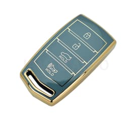 For HYUNDAI 2020 Genesis G70 G80 EQ900 G90 4 Bottons TPU Car Smart Key Case Cover Auto Key Fob Shell Protector Accessories