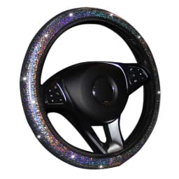 Car Steering Wheel Cover Elastic Handle Cover colorful bronzing Universal 37/38cm Diamond BlingBling steering wheel accessories