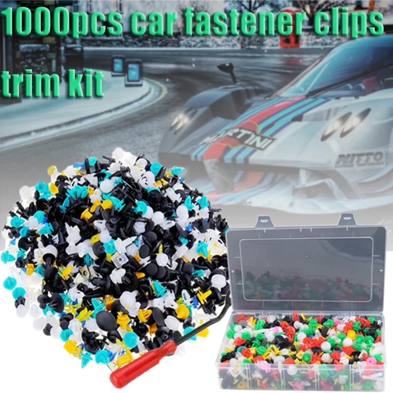 1000Pcs 30 kinds Universal Mixed Auto Fastener Car Bumper Clips Retainer Car Fastener Rivet Door Panel Liner for All Car