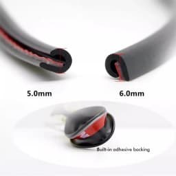 5M Car Door Edge Guards Trim U Type Strip Rubber Moulding Sealing Scratch Protector Strip for Car Door Styling Decoration