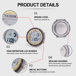 Motorcycle Digital Clock Waterproof Motorbike Stick-on Dashboard Car Clock Car Stick-On Mini Watch For Dashboard Boat Bike