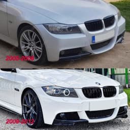 For BMW E90 E91 M Sport Pre-LCI 2005-2012 Front Bumper Canard Splitter Diffuser Protector Cover Guard 320i 330i 316i 318i 335i