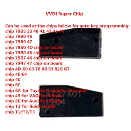 AC070022 OEM Xhorse VVDI Super Chip For ID46 40 43 4D 8C 8A T347 XT27A01 XT27A66 For VVDI2 Tool Mini Car Key