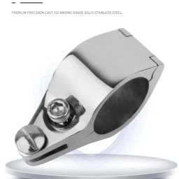 316 Stainless Steel Fitting Boat Bimini Top Hinged 22mm 25mm 30mm 32mm Jaw Slide Easy Install Marine Hardware