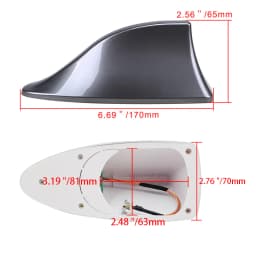 Universal Car Shark Fin Antenna Roof FM/AM Radio Aerial for BMW 6-series E63 E64 F06 F12 F13 M6 1 E81 E82 E87