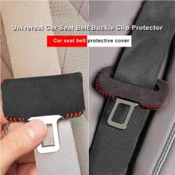 For BMW Mercedes-Benz Audi Hyundai Kia Honda Tesla Toyota Volkswagen Ford Skoda Car Seat Belt Buckle Protector Cover Accessories