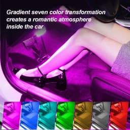 1/2X LED Touch Light Mini Wireless Car Interior Lighting Auto Roof Ceiling Reading Lamp for Door Foot Trunk Storage Box Charger