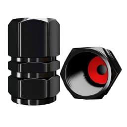 AUTCOAT Tire Valve Caps (12 Pcs) Heavy-Duty Stem Covers | Dust Proof, with O Rubber Seal | Hexagon Design
