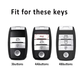 Auto Shell Fob For Kia Optima Sorento Niro Soul 3Buttons TPU Car Key Cover Case Holder For Kia KX3 KX5 K3S RIO Ceed Cerato