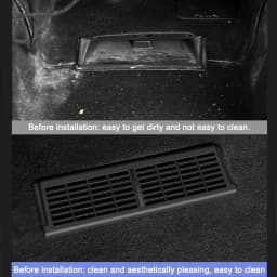 For Tesla Model 3 / Y 2020-2023 Backseat Air Vent Cover ABS Seat Air Conditioning Outlet Protection Cover Grille Mask Decoration