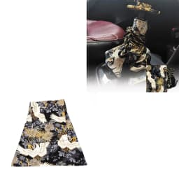 Universal Car Accessories Pattern Style Canvas Katana Shift Lever Knob Cover Dust Cover Racing Samurai Sword Shift Knob Collars