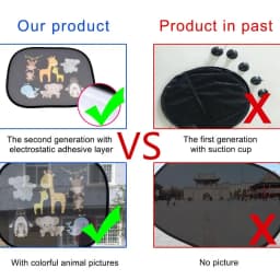 Universal Car SunShade Side Window Windscreen Roof Window For Children Adults Adsorption SunShade Cover