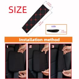 A Linen Embroidered Breathable Fabric Car Seat Belt Shoulder Strap Cover Insurance Strap Cover Car Accessories