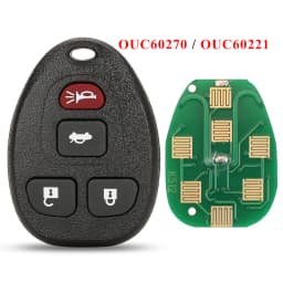 jingyuqin 315Mhz OUC60270 5/6 Buttons Remote Control Keyless Entry Car Key Fob for Buick Chevrolet Cadillac GMC Saturn