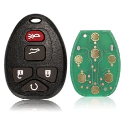 jingyuqin 315Mhz OUC60270 5/6 Buttons Remote Control Keyless Entry Car Key Fob for Buick Chevrolet Cadillac GMC Saturn