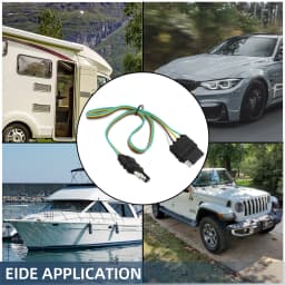 Trailer Wire Power Cord The 4 Pin Connector Prong Plug Suite Wiring Harness Extension Pvc Light Adapter Kit Towing