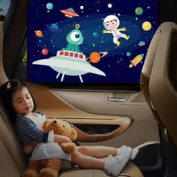 Magnetic UV Protect Curtain Side Window Sunshade Cover Universal Car Sun Shade Cover for Baby Kids Cute Cartoon Car Styling