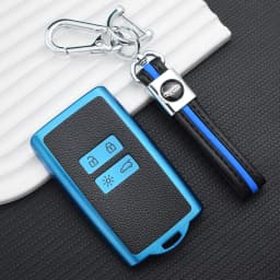 TPU Leather Car Key Cover For Renault Captur Koleos Kadjar Arkana Megane Dacia Duster Sandero Stepway Smart Remote Control Case