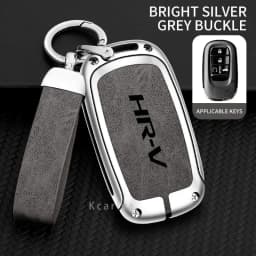 Zinc Alloy Car Key Case Cover for Honda HRV Protective Keychain Key Bag Set Keyless Personality Style Interior Accessorie