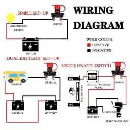 Power Isolator 1 Removable Keys Car Battery Disconnect Switch Cut Off Kill Switch For Truck Boat Marine ATV Car Accessories