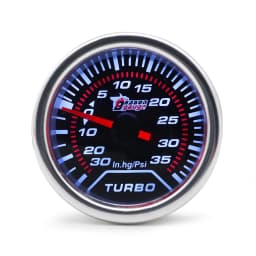 Boost/Water Temp/Oil Temp/Oil Press/Voltage/Tachometer/Air Fuel Ratio/EGT Gauge 52mm Analog LED White Case+ 52MM Gauge Pods